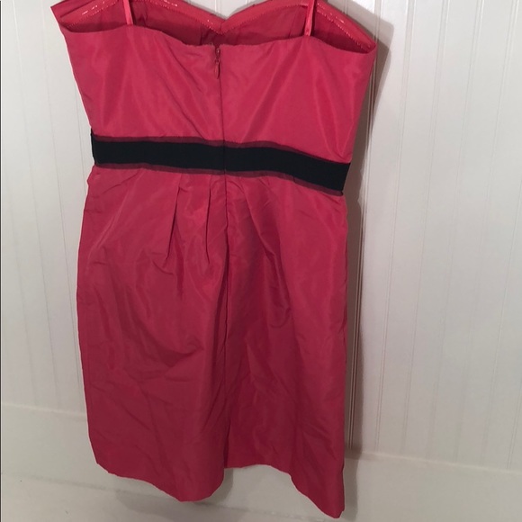 NWT Hot Pink/Black Strapless BCBG MaxAzria Dress - Picture 4 of 4